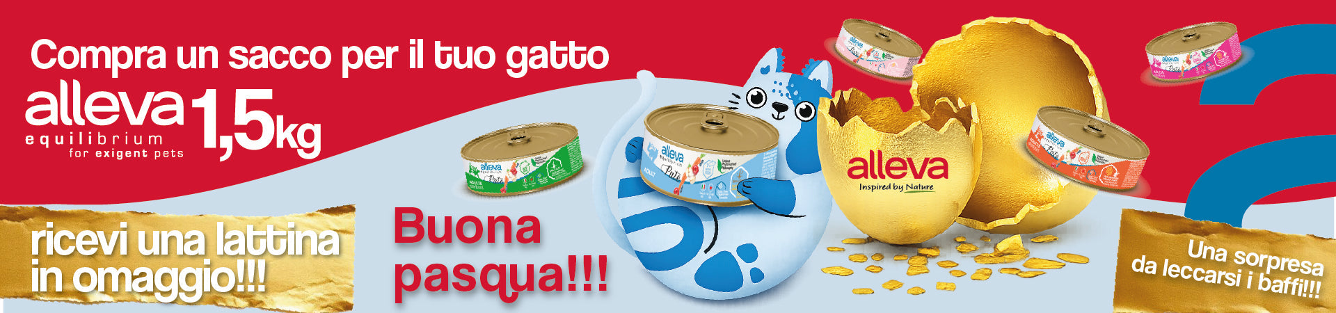 Alleva Equilibrium Cat sacco da 1,5 kg + 1 lattina di cibo umido per gatti in omaggio