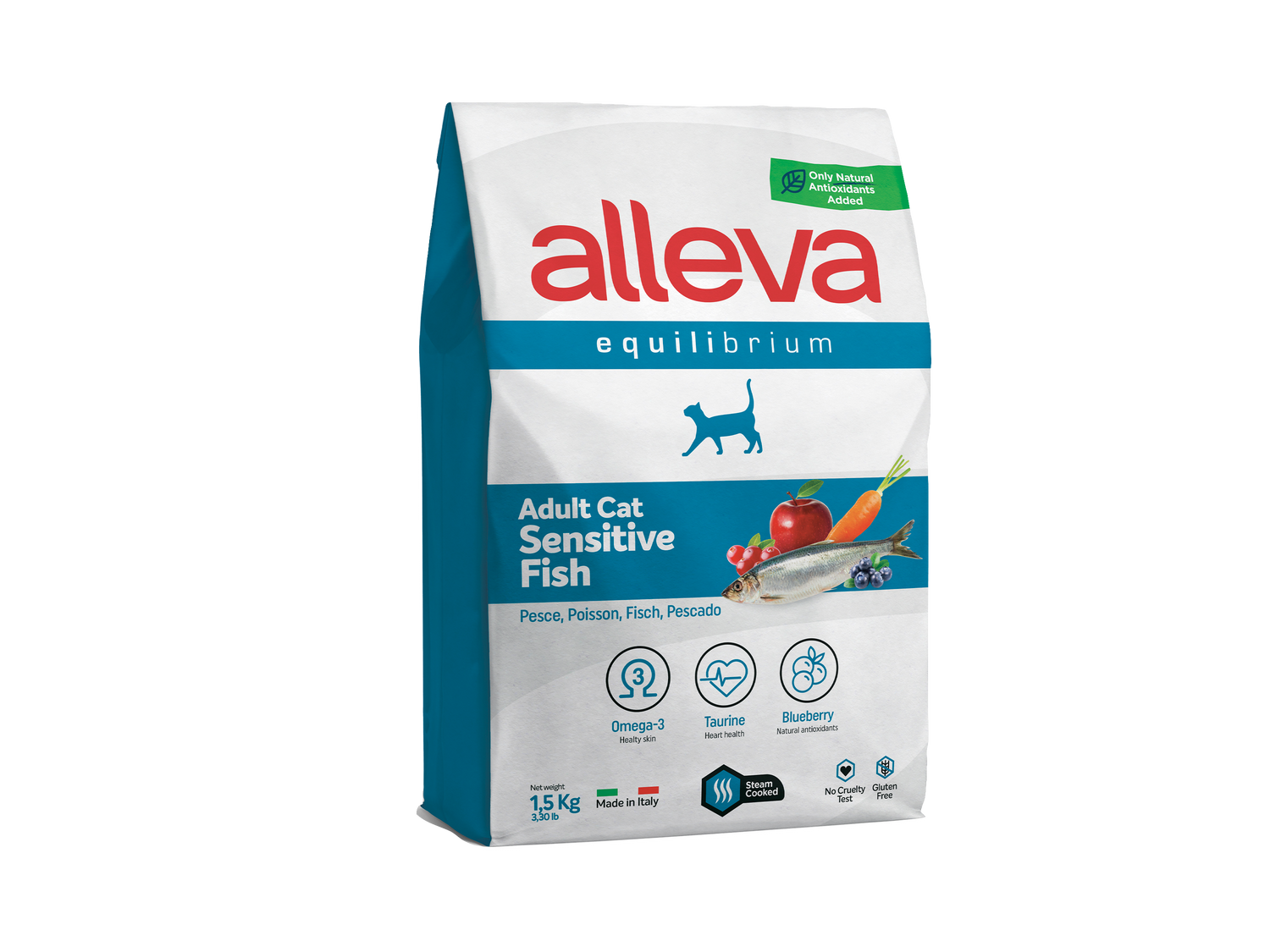 Croquettes pour Chats Equilibrium Sensitive - Adulte & Stérilisé (Poisson)