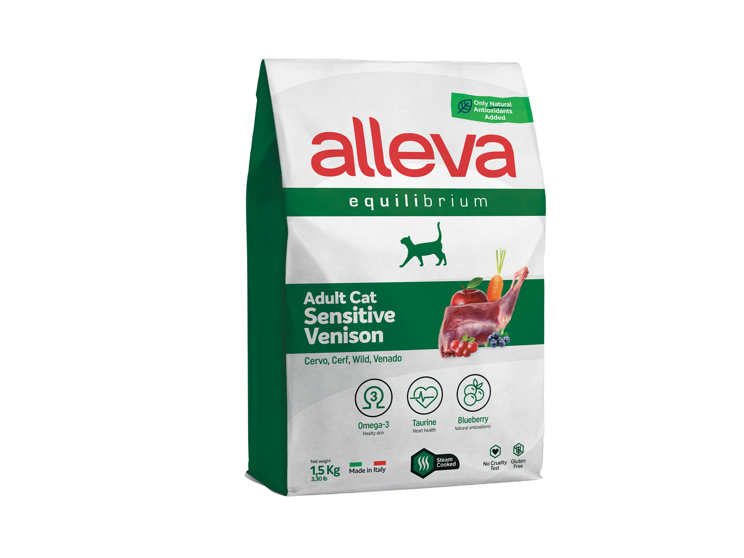 Croquettes pour chat Equilibrium Sensitive - Adulte & Stérilisé (Cerf)