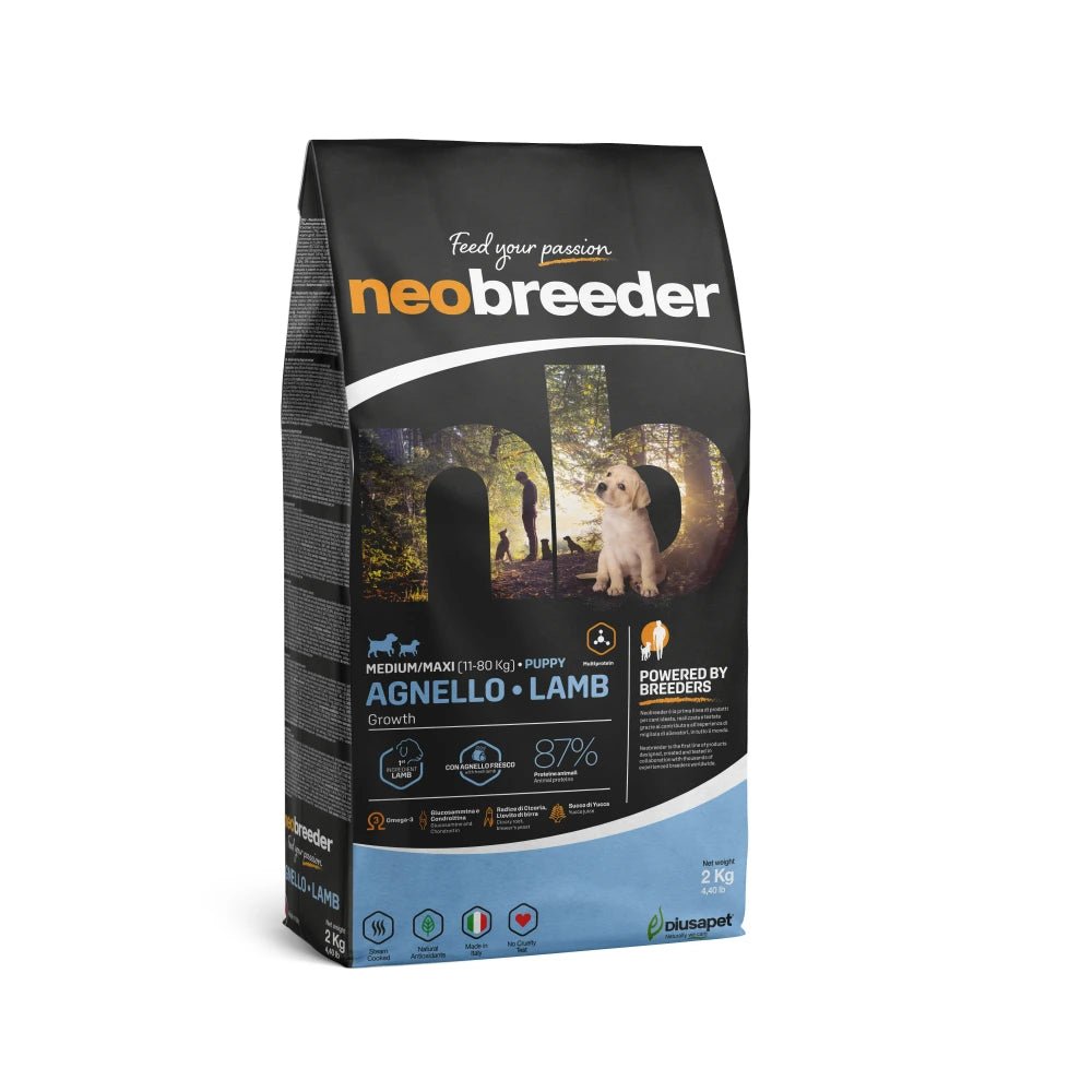 P10243 NEOBREEDER DOG PUPPY LAMB MEDIUM MAXI 2 KG