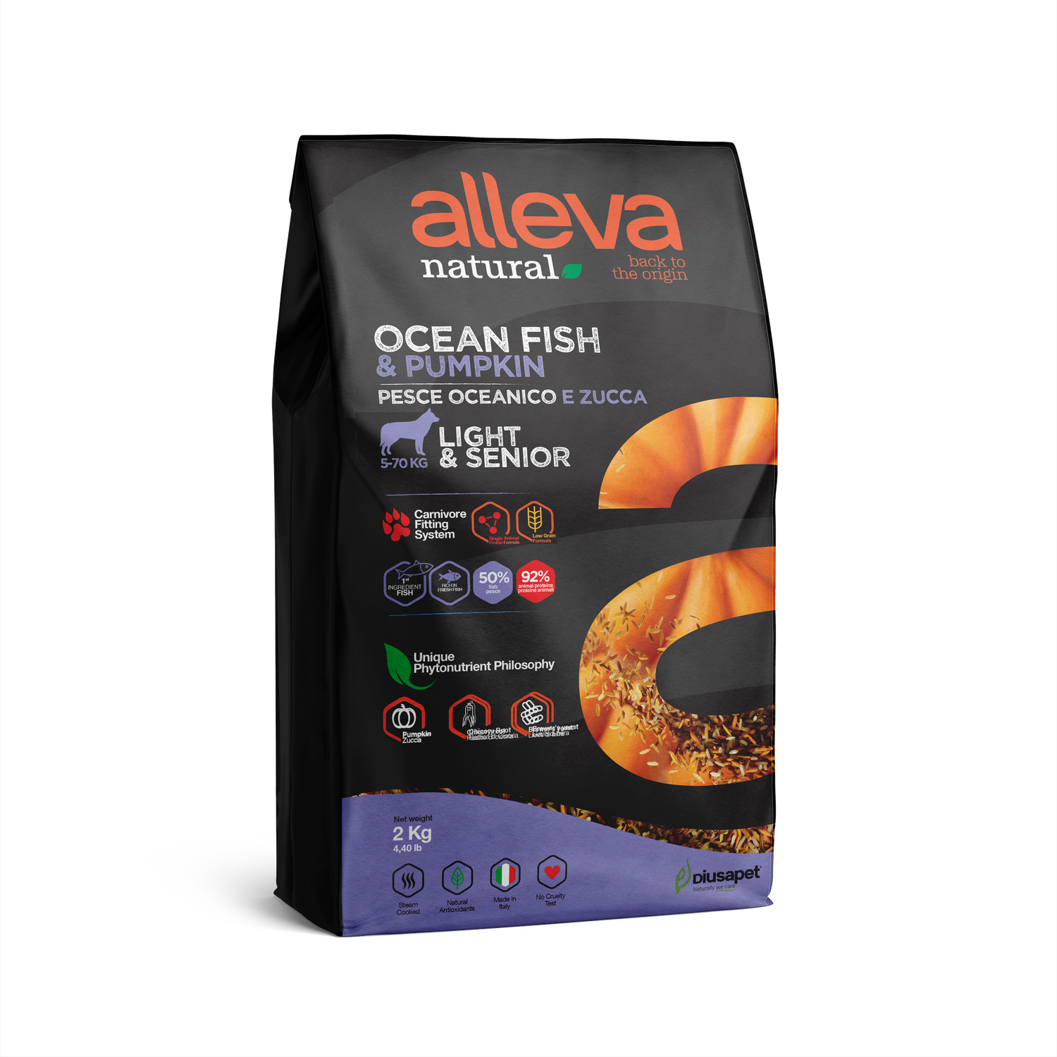 Crocchette per Cani Natural - Light e Senior | Pesce Oceanico & Zucca