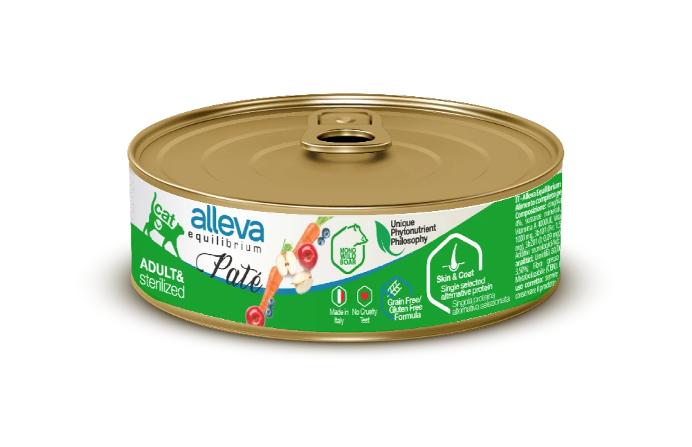 Cibo Umido Gatto Equilibrium - Adult & Sterilized (Cinghiale) 85 GR