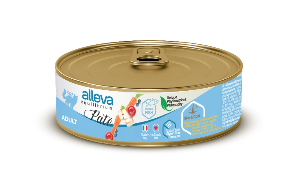 Cibo Umido Gatto Equilibrium - Adult & Sterilized (Salmon) 85 GR