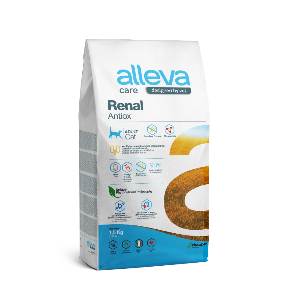 Crocchette per Gatti Linea Veterinaria Care - Adult Renal Antiox 1.5 KG