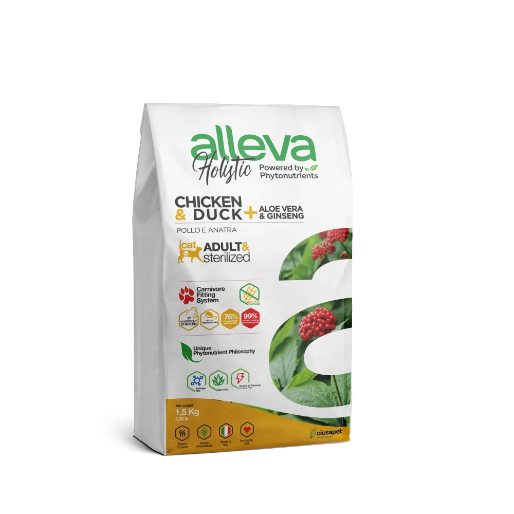 Crocchette per Gatti Holistic – Adult (Pollo & Anatra) 1.5 KG