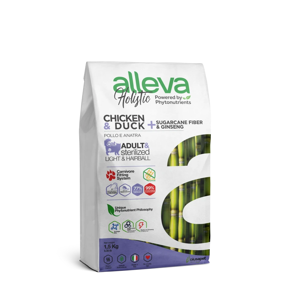 Crocchette per Gatti Holistic Hairball - Adult (Pollo & Anatra) 1.5 KG