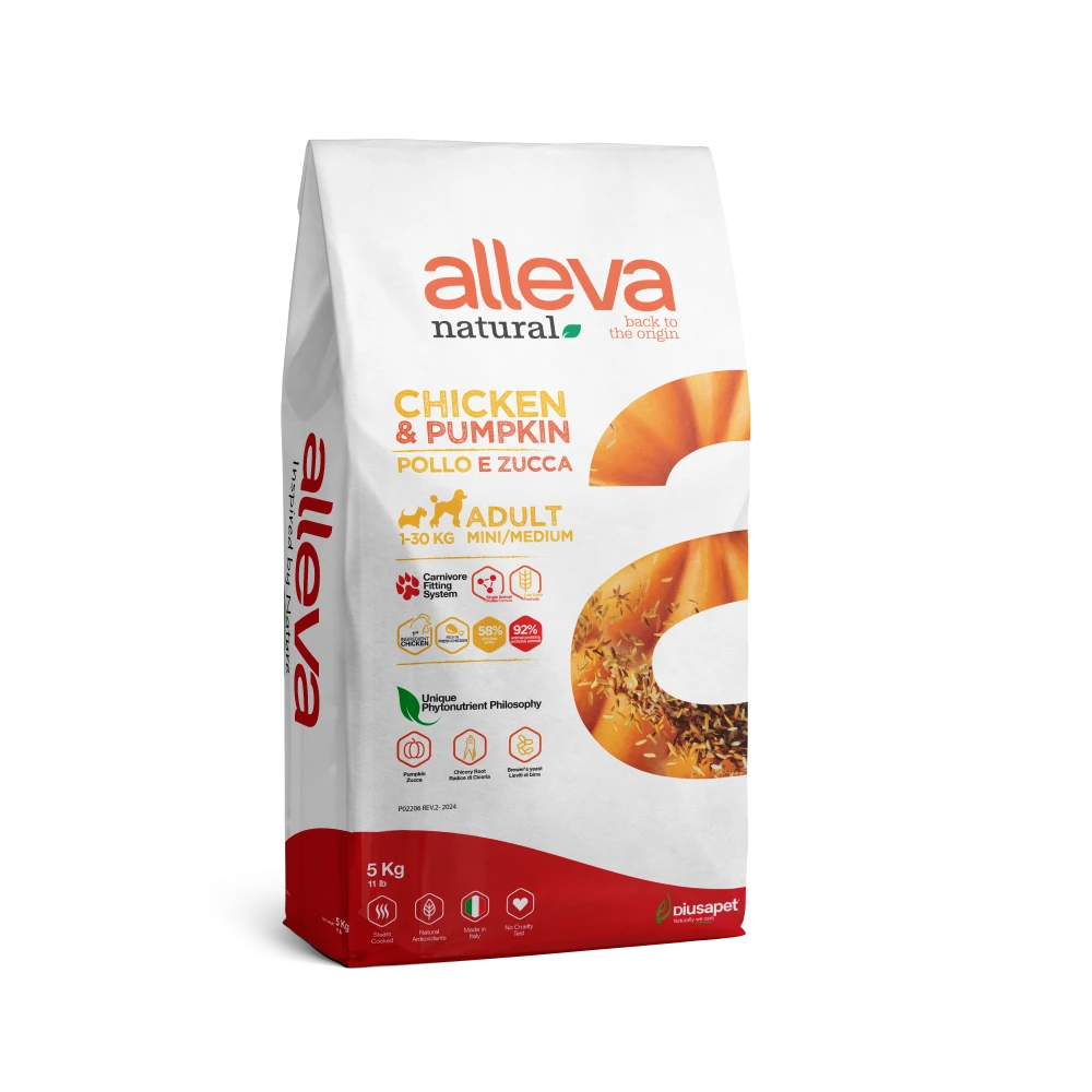 Crocchette per Cani Natural (Pollo & Zucca) – Adult Mini Medium 5 KG