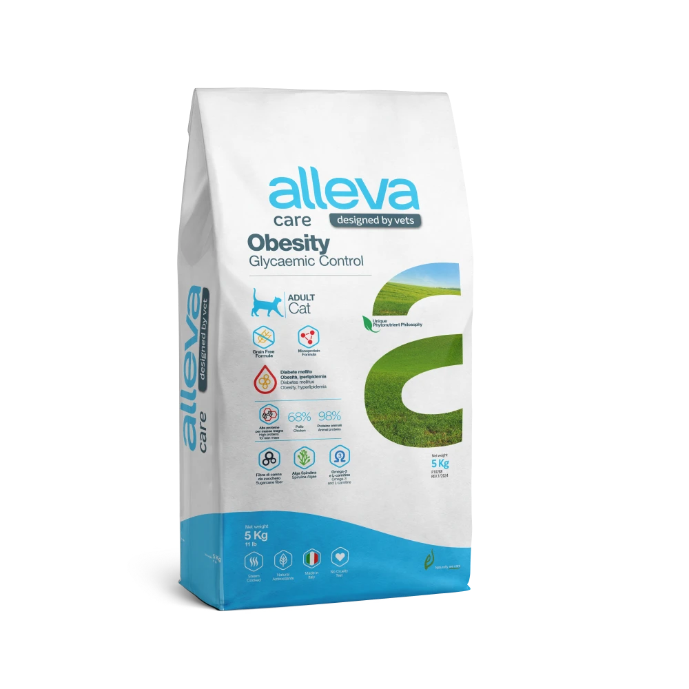 Crocchette per Gatto Linea Veterinaria Care - Adult Obesity Glycemic Control 5 KG