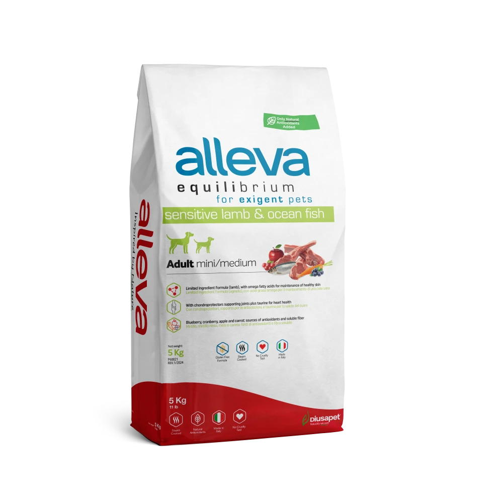 Crocchette Cani Equilibrium Sensitive (Agnello&Pesce) 5KG