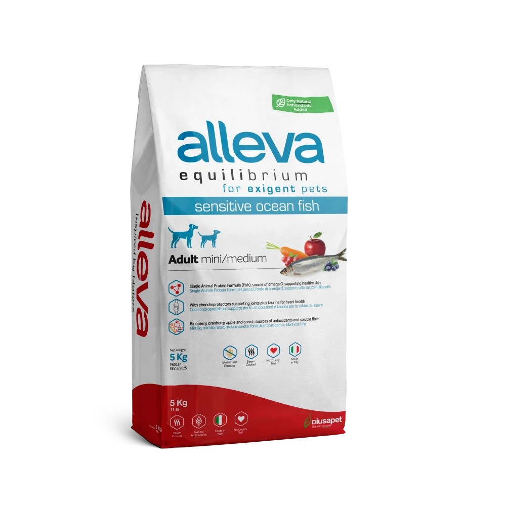Crocchette Cani Alleva Equilibrium Sensitive (Pesce) 5KG